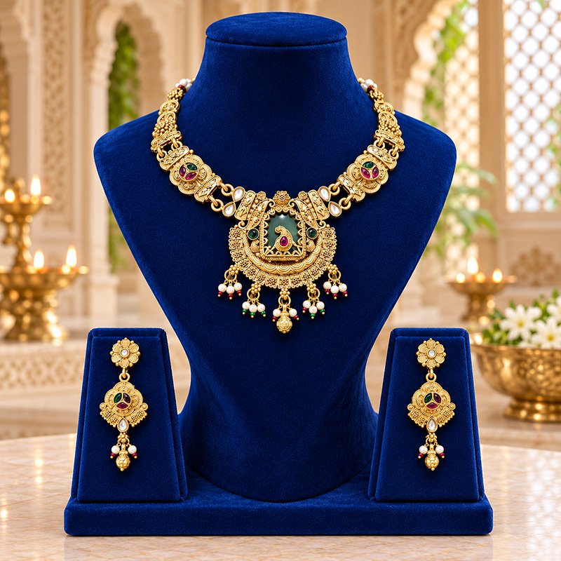Rajsi virasat heritage gold jewellery set