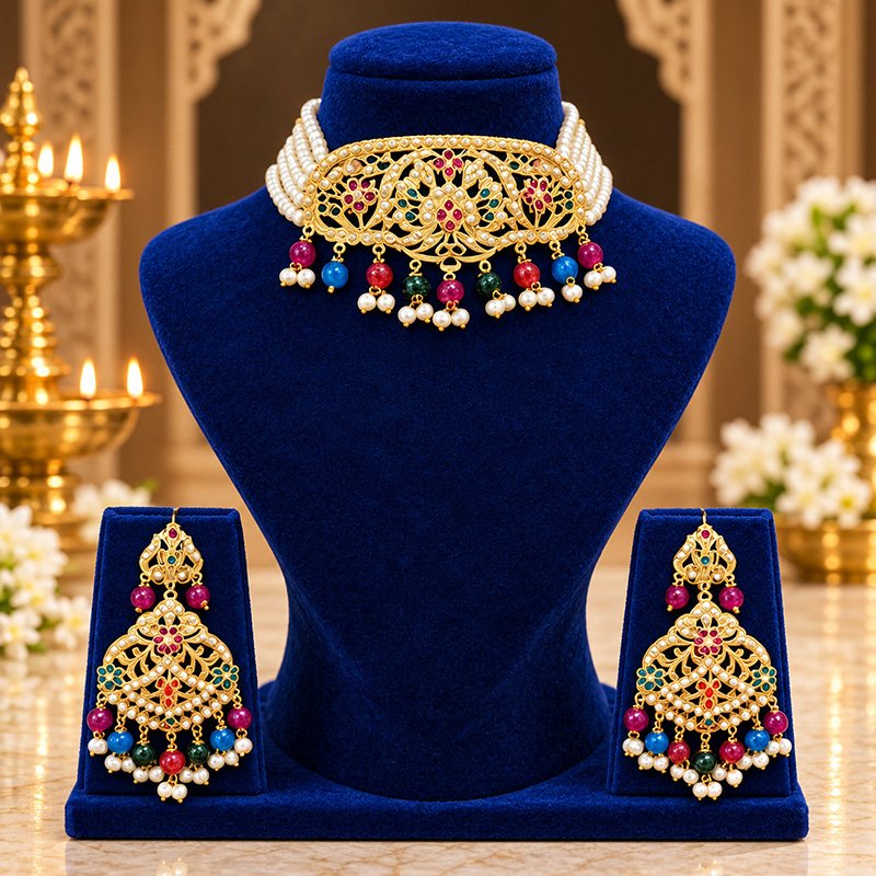Mayurika pearl jewellery set