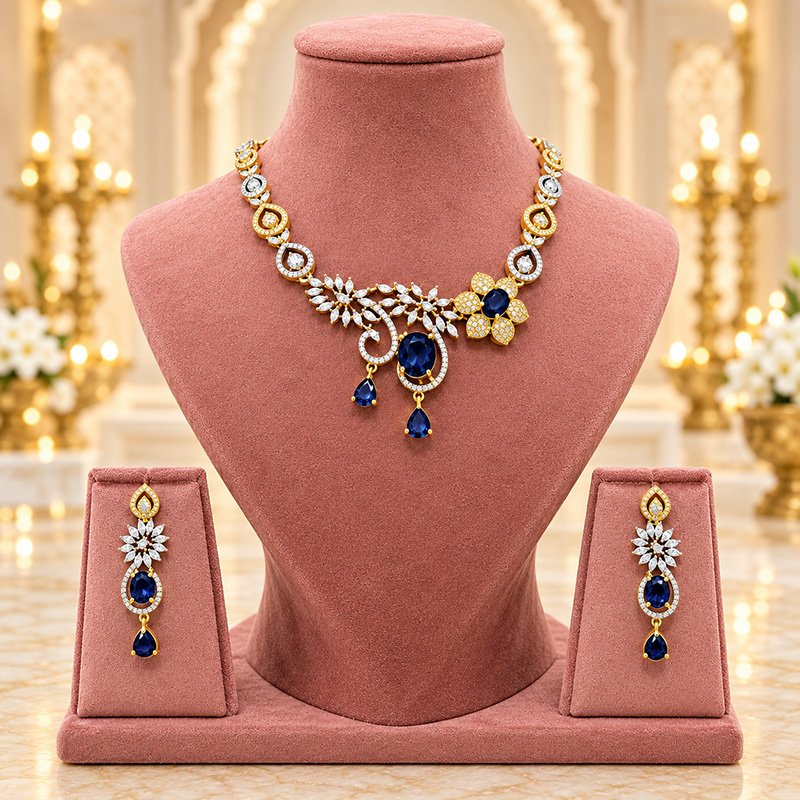 Midnight bloom ad jewellery set