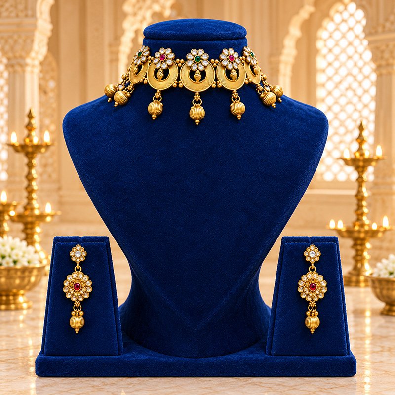 Rangshree heritage jewellery set